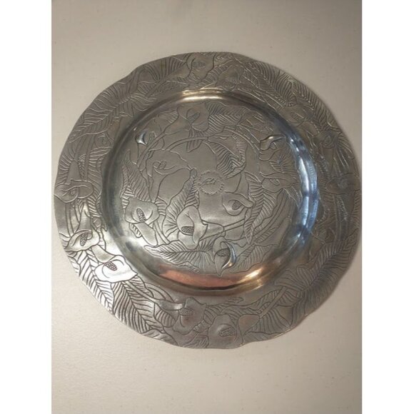 Vintage 1990 Arthur Court Calla Lilies Serving Platter Tray - Picture 3 of 5